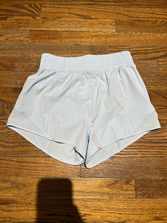 Pants - Light Blue Women's Athletic Shorts